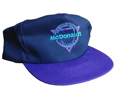 McDonald's International Classic SNAPBACK HAT Black And Purple CAP  • $12.90