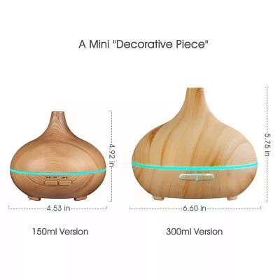 Set Of 2 Victsing Essential Oil Diffusers 150-300ml Bpa-free Aromatherapy Mist • $44.33