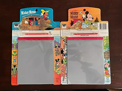 2 Vintage MICKEY MOUSE Disney MAGIC SLATE • $40