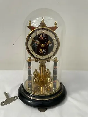 £59.90 • Buy Vintage German Prescott Glass Domed Anniversary Torsion Clock  (Repair)