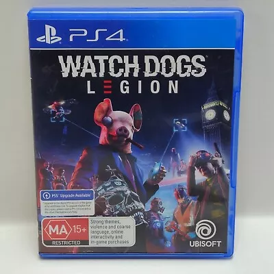 Watch Dogs Legion - Sony PlayStation 4 PS4 Game VGC Complete + Free Postage • $14.95