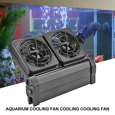 Mini Aquarium Cooling Fan Fish Tank Low Noise Chiller Marine Pond Cooler • $37.69