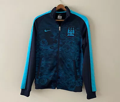 Manchester City NIKE Full Zip Soccer Track Jacket Training Warm Up MCFC Small • $39.99