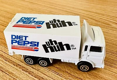 Vintage 1987 Majorette Volvo Diet - Pepsi Box Truck - Made In France Semi Toy • $12.28