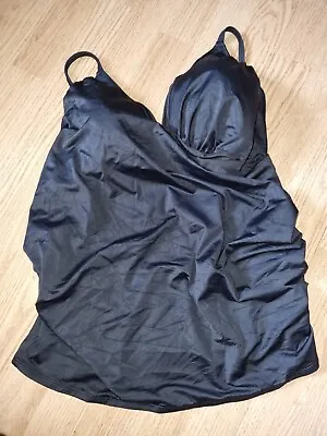 Gorgeous Black H&M Padded Maternity Tankini Top Size XL • £5.99