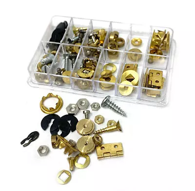 Clock Repair Parts Grommets Screws Fixing Nuts Washers Hinges Clockmakers X150 • $19.32