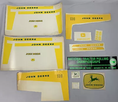 $123.40 • Buy NOS John Deere Decal Adhesive Sticker Set ~ Vintage Tractor Pulling Sticker