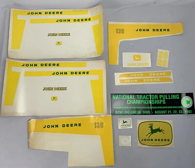 $123.40 • Buy NOS John Deere Decal Adhesive Sticker Set ~ Vintage Tractor Pulling Sticker
