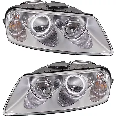 Headlight Set For 2004-2007 Volkswagen Touareg Left And Right With Bulb 2Pc • $335.30