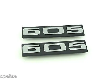 Genuine New PEUGEOT 605 MUD FLAP BADGES Emblem Saloon Turbo V6 12V TD Turbo SV24 • $29.68