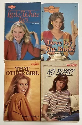 Lot Of 4 Vintage Teen Romance PB Books From Wildfire & Sweet Dreams~No Boys?More • $24.99