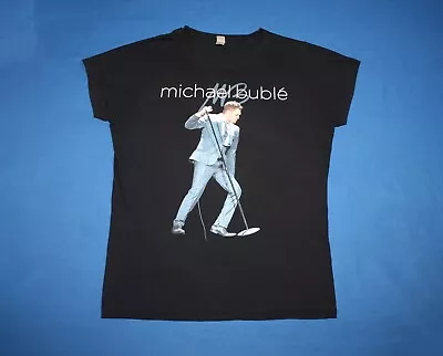 Michael Buble Shirt The O2 UK Tour 2013 Jazz Soul Women's Tee Large • £41.29