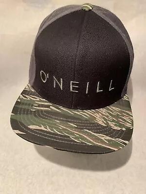 $19.97 • Buy O'Neill Logo Black Grey Camouflage Cap Camo Hat Adult Snapback NWT