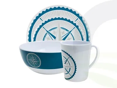 Leisurewize 16pce Nautica Melamine Set *50% OFF RRP* • £19.99