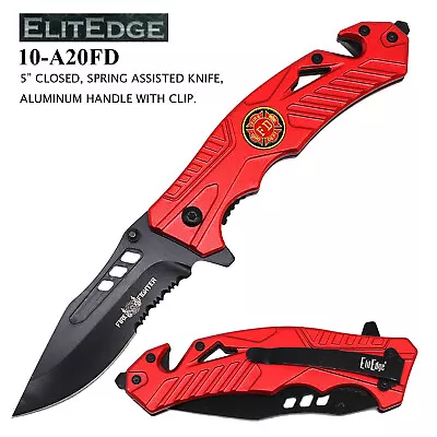 8.5  ElitEdge Spring Assisted Folding Knife - A20 • $12.99