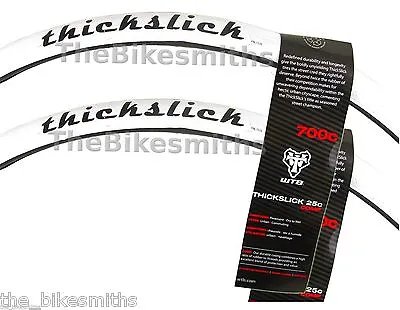 2-PACK WTB WHITE ThickSlick Comp 700 X 25c Road Bike Tires Long Wear 2pcs • $62.75