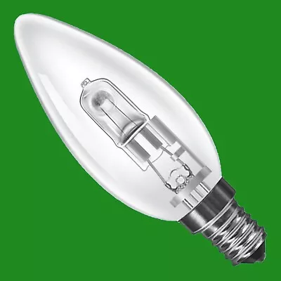 4x 18W (=25W) Dimmable Halogen Clear Candle Light Bulbs SES E14 Lamps • £8.98