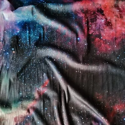 Stunning Galaxy Print On Supersoft Plush Minky Cuddle Fleece • £19.30