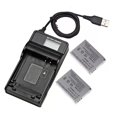 2PACK NB-5L/NB5L Battery +USB Charger For Canon PowerShot S100/ S100V / S110 • $23.52