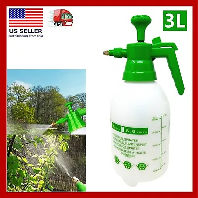 3L Portable Chemical Sprayer Pump Pressure Garden Water Spray Bottle Hand-held • $15.99