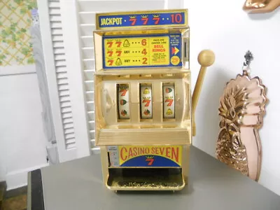 Vintage Waco Jackpot Casino Seven 7 Slot Machine Bank  • $173