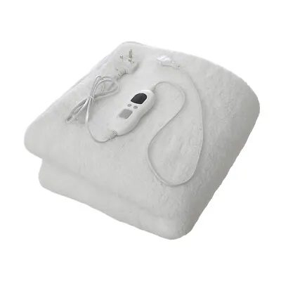 Electric Blanket Heated Under Blanket Warm Single Double Underblanket With Timer • £16.95