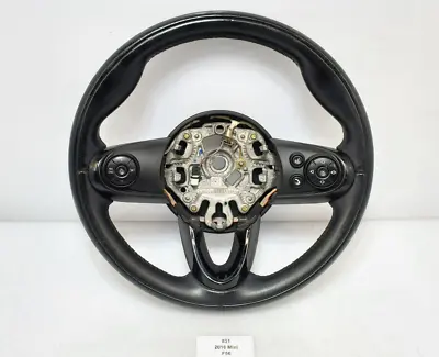 ✅ 2014-2019 OEM Mini Cooper F55 F56 F57 Sport Steering Wheel Black Leather • $106.95