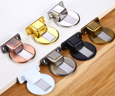 £5.39 • Buy Premium Magnetic 304 Stainless Steel Door Stop Stopper Holder Catch 3M Adhesive
