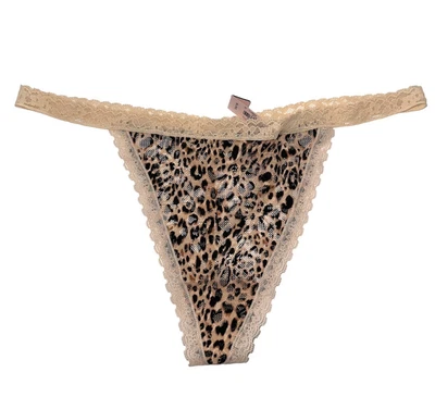$12 • Buy VICTORIA'S SECRET Leopard V-String Thong Panty XL Sexy Lace G-String New