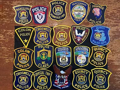 Vintage Obsolete State Of Michigan Police Patches Mixed  Lot Of 20 Item 268 • $12.60