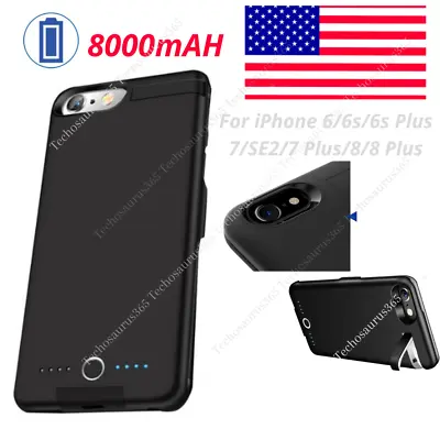 8000mAh External Battery Charger Case Power Bank Cover For IPhone 8 7 Plus 6 6s • $19.85