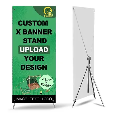 Premium X Banner Stand Portable Retractable Stand With Carrying Bag 31.5 X70.86  • $49.99