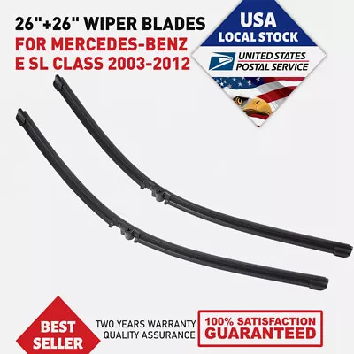 26 +26  Front Windshield Wiper Blades For Mercedes-Benz E350 2006 2007 2008-2011 • $10.99
