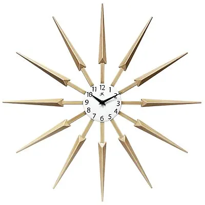 Celeste Starburst Mid-Century Modern Unique Large Wall Clock • $43.49