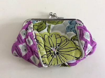 Vera Bradley Kisslock Change Purse Ppurple Flower - Pre-owned • $5