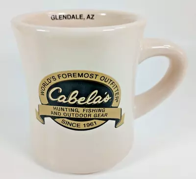 CABELA'S Hunting Fishing Heavy Diner Style Coffee Mug. Glendale AZ. • $14