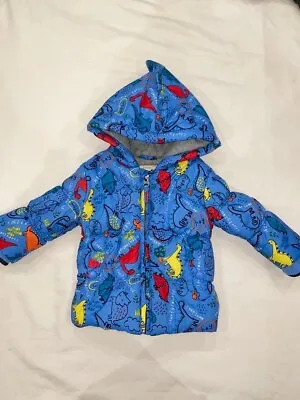 £6 • Buy 6-9 Months Boys Dinosaur Padded Coat Jacket