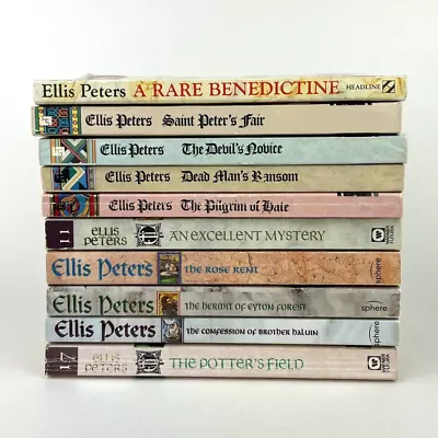 Ellis Peters 10 Paperback Book Lot Brother Cadfael Historical Mysteries • $24.99