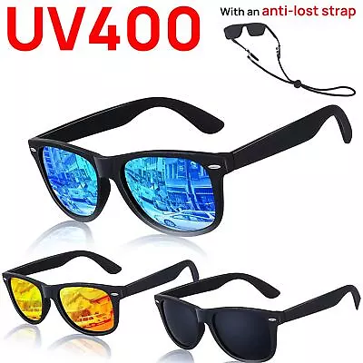 Men Polarized Sunglasses Polarised Square Frame Sports Driving Sun Glasses UV400 • $24.55
