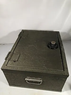 Vintage Fire Insulated Lockbox SMNA Very Heavy Combination Safe Display Made USA • $399.99