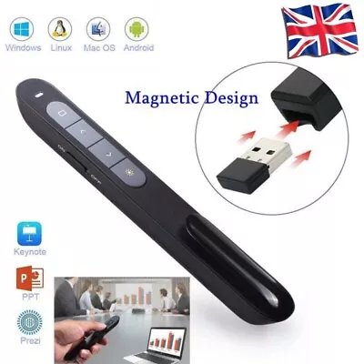 £12.74 • Buy Remote Wireless Control Presenter Pen Powerpoint PPT Laser Pointer Pen