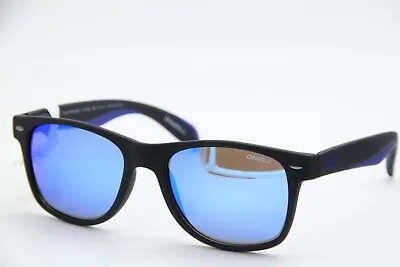 New O'neill Ons-trevose C.104p Matte Black Blue Authentic Sunglasses 54-19 • $43.61