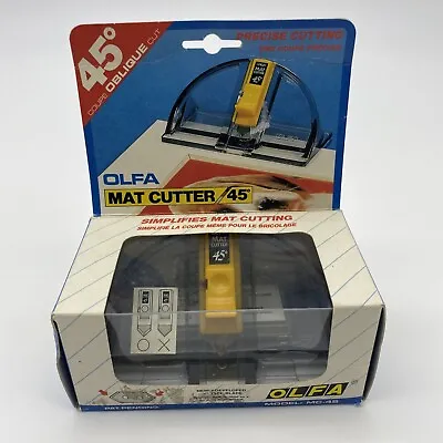 Olfa 45 Degree Mount Board Cutter Mc-45 Mat Cutting Vintage Japan New In Box  • $25.99