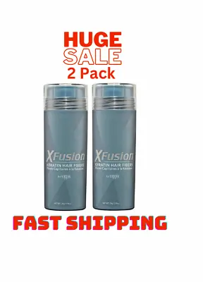 XFusion Keratin Hair Fiber Fiber 28g✅Black✅Dark/Med/Light Brown✅Fast Shipping✅ • $19.99