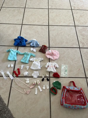 £88.29 • Buy Vintage 90s Eden 8” Madeline Doll Lot Clothes Shoes, Dresses, Bunny Slippers