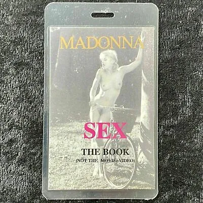 Madonna Sex The Book Tour Authentic Backstage Concert Pass • $90.46