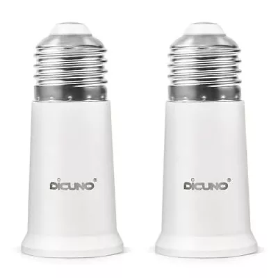 DiCUNO Socket Extender E26 To E26 Standard Medium Base Lamp Bulb Adapter Of 5... • $11.84