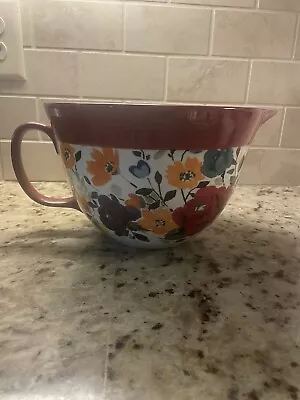 NEW NEVER USED Pioneer Woman 2.8 Qt Batter Bowl Timeless Floral Handle & Spout • $22.95