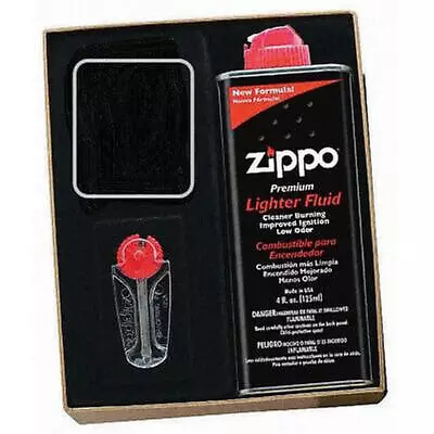Zippo Excellent Quality Gift Kit With Fluid Flints And Empty Lighter Slot • $43.95