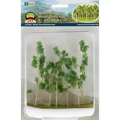 JTT Woods Edge Trees Pastel Green 4-5.5'' (8) O - Model Railroad Tree - #95621 • $7.83